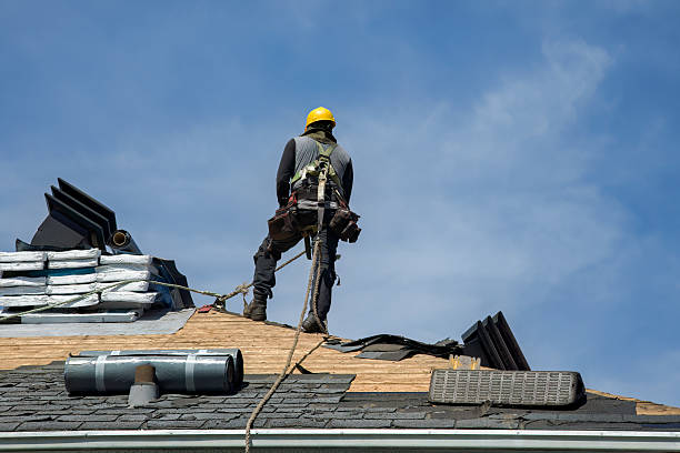 Professional Roof Replacement technician working in Sparta, MI